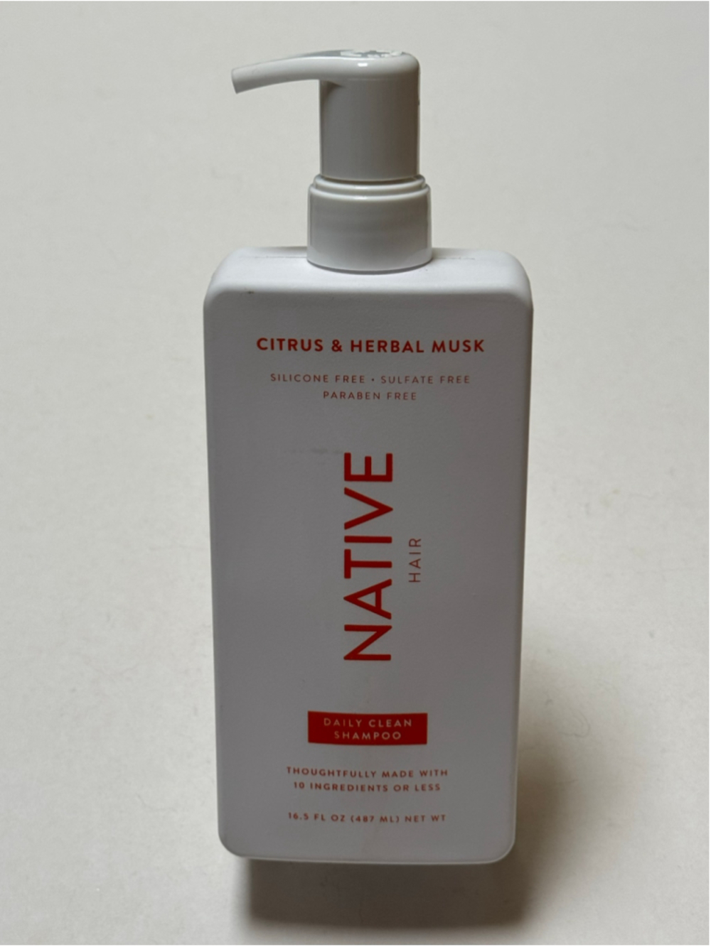 Native Hair Citrus & Herbal Musk Daily Clean Shampoo 16.5 fl NEW